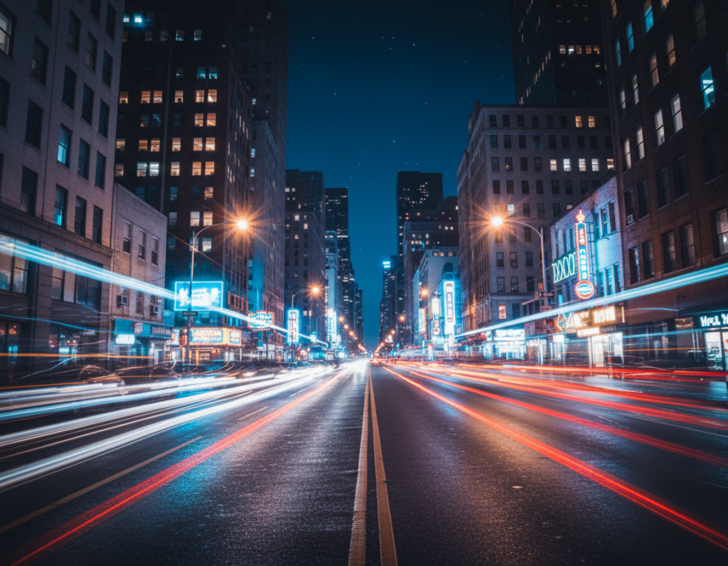 Limitations of mobile sensors when capturing moving lights at night