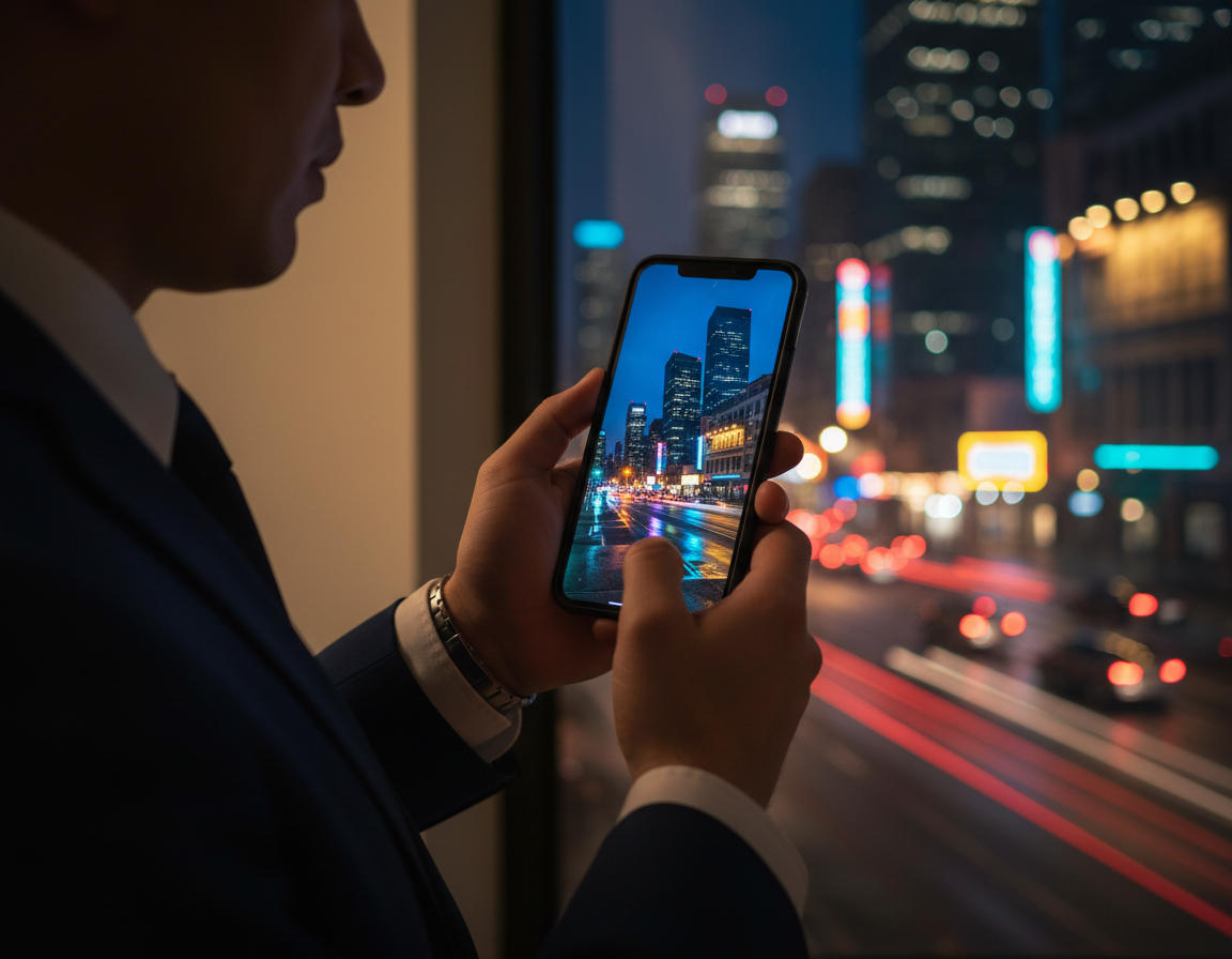 correct color cast dark environment smartphone photography