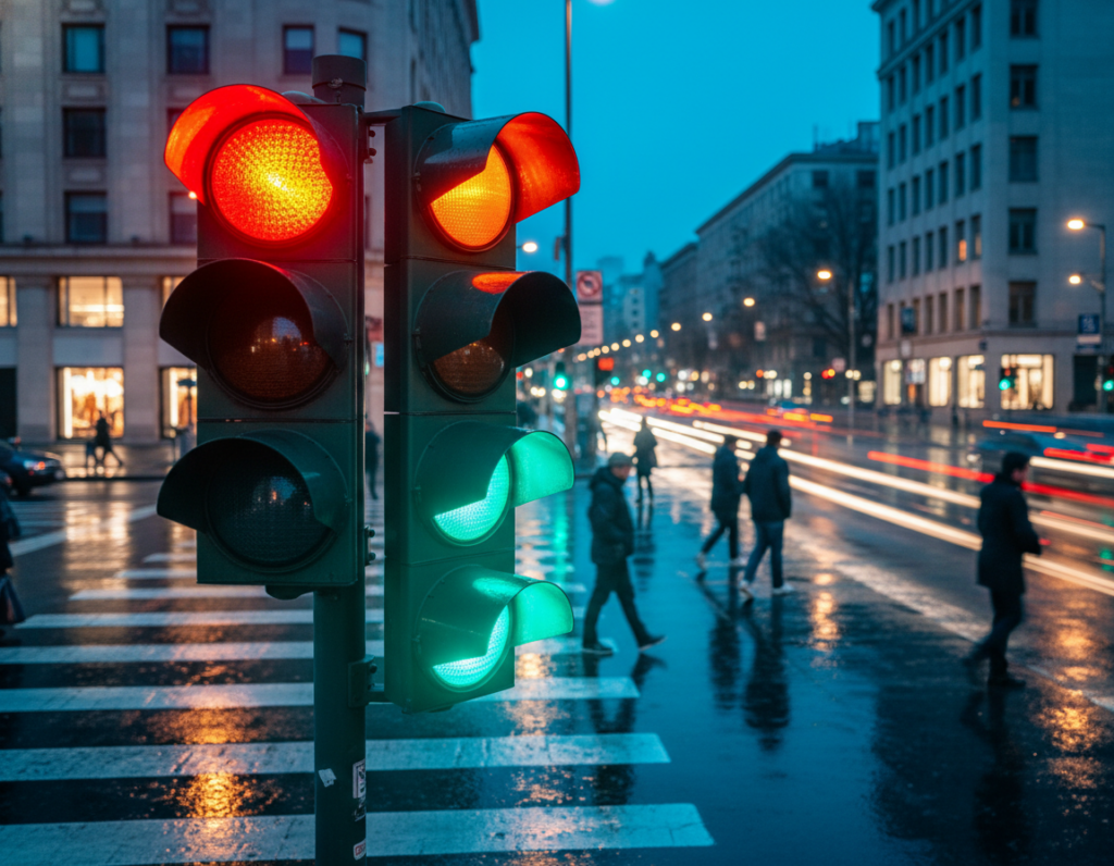 Enhancing glowing traffic lights in urban photos using advanced mobile editing tools