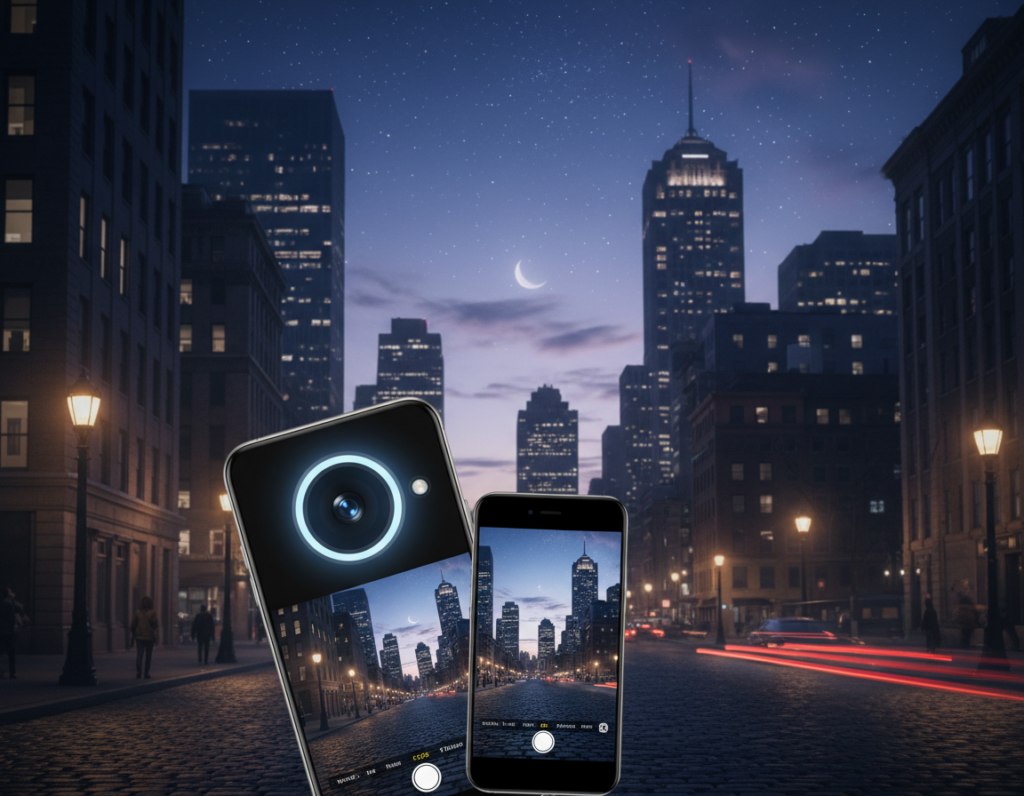 How sensor size influences nighttime image clarity in smartphone photography